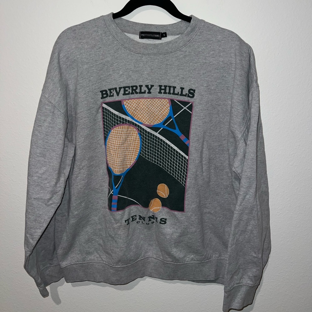 PrettyLittleThing Heather Gray Pullover size S